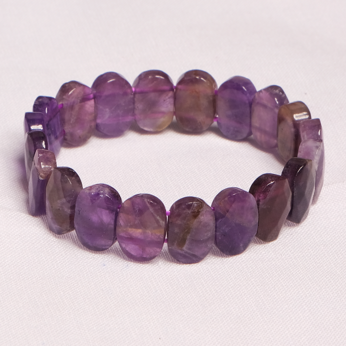 Natural Stone Bracelet Agates Lapis Fluorite Amethysts Rectangle Bar Charm  Pink Quartz Purple Crystal Bracelet Healing